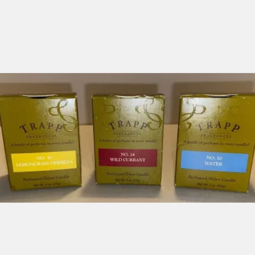 Trapp Fragrances Luxury Perfume Candle 2 oz Set of 3 Oud Mimosa Fig